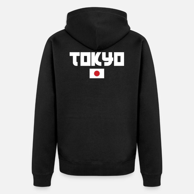 Tokyo - Veste à capuche bio Premium Unisexe - noir