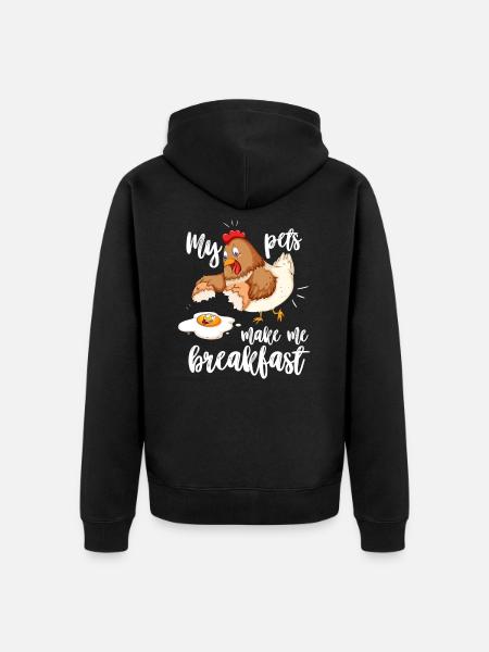 Farmer Tracktor agriculture gift - Unisex Premium Organic Zip Hoodie - black