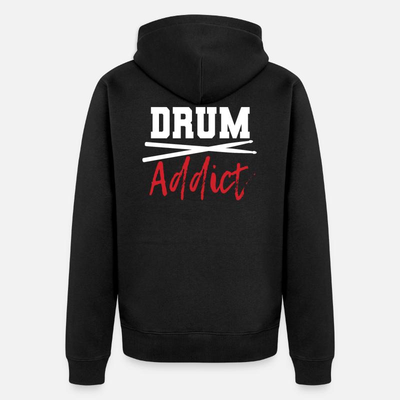 Cadeau de batteur batteur - Veste à capuche bio Premium Unisexe - noir