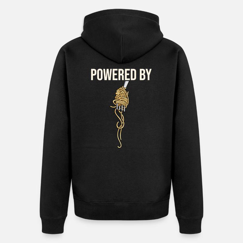 Pasta - Unisex Premium Bio Zip Hoodie - Schwarz
