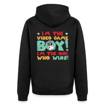 Jeux informatiques - Veste à capuche bio Premium Unisexe - noir - Dos - Nico (187cm)