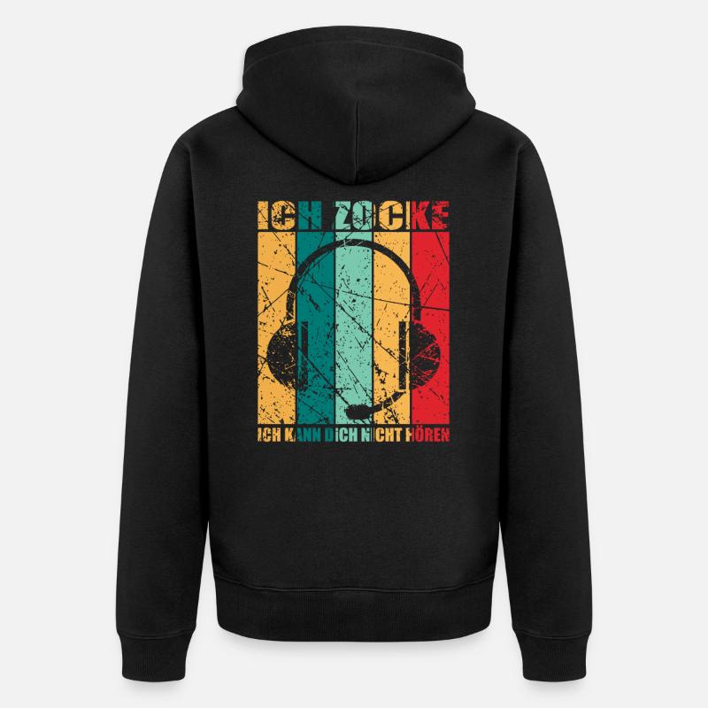 Computer Gaming - Unisex Premium Bio Zip Hoodie - Schwarz