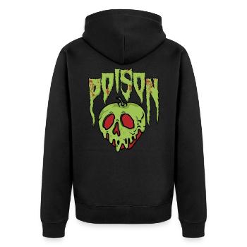 pomme - Veste à capuche bio Premium Unisexe - noir - Dos - Nico (187cm)