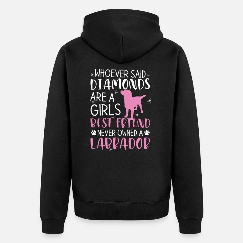 Labrador - Veste à capuche bio Premium Unisexe - noir