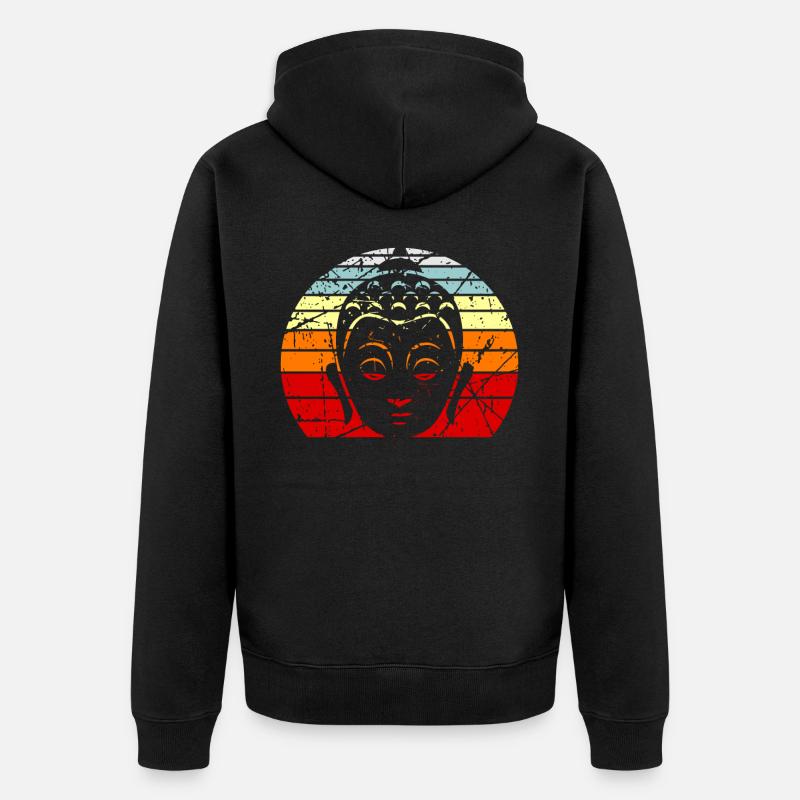 bouddhisme - Veste à capuche bio Premium Unisexe - noir