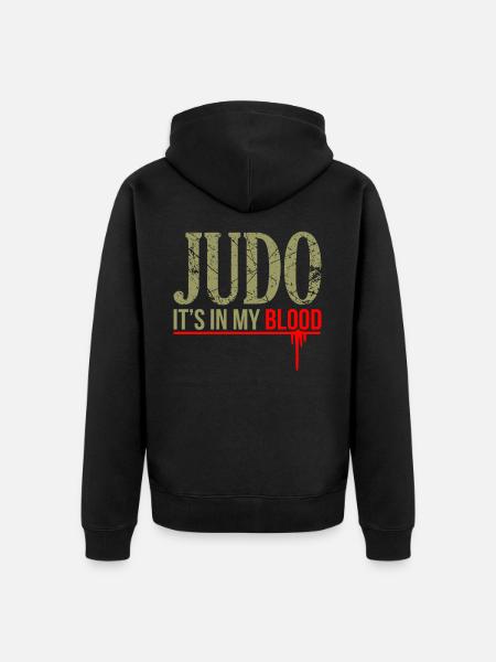judo - Unisex Premium Organic Zip Hoodie - black