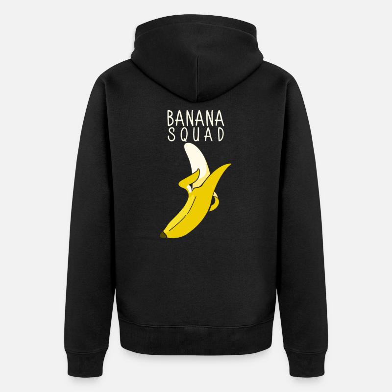 banane - Veste à capuche bio Premium Unisexe - noir