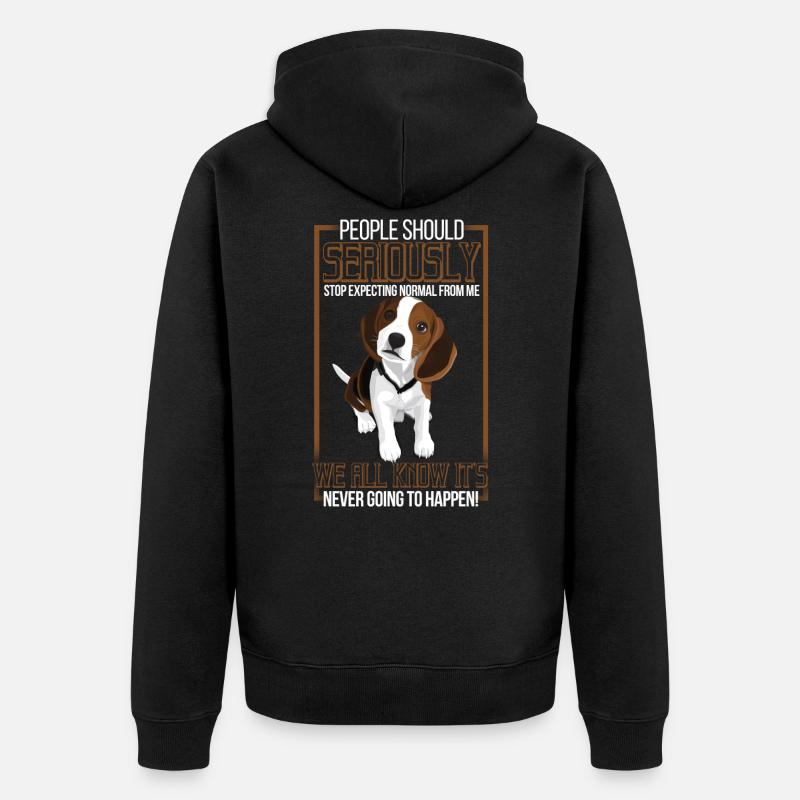 beagle - Veste à capuche bio Premium Unisexe - noir