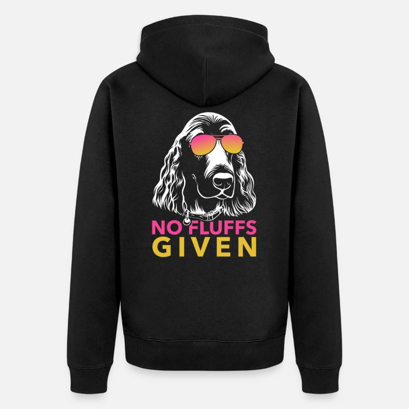 Cocker Spaniel - Unisex Premium Bio Zip Hoodie - Schwarz