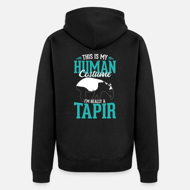 tapir - Veste à capuche bio Premium Unisexe - noir