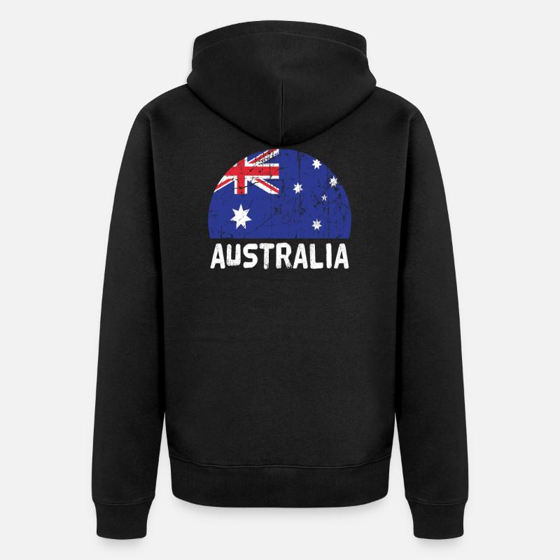 Australie - Veste à capuche bio Premium Unisexe - noir