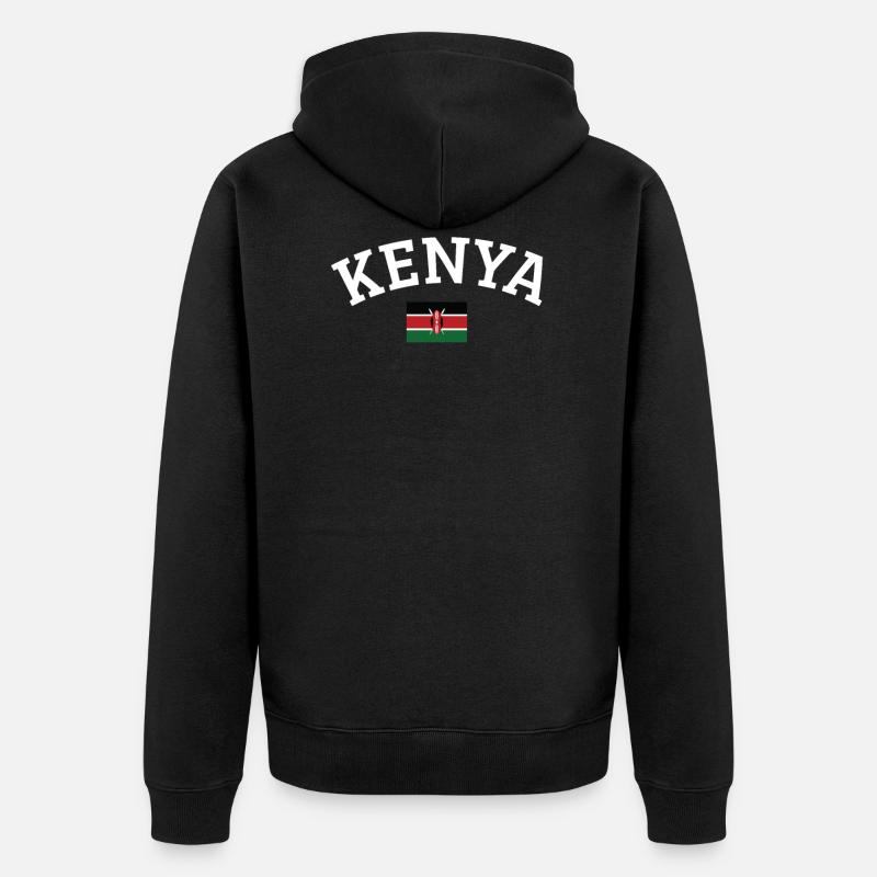 Kenya - Veste à capuche bio Premium Unisexe - noir