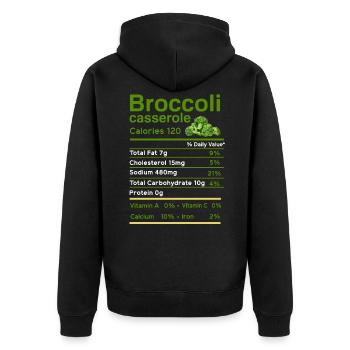brocoli - Veste à capuche bio Premium Unisexe - noir - Dos - Nico (187cm)