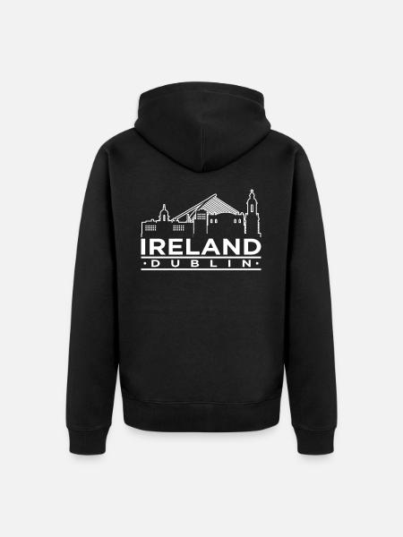 Irlande - Veste à capuche bio Premium Unisexe - noir