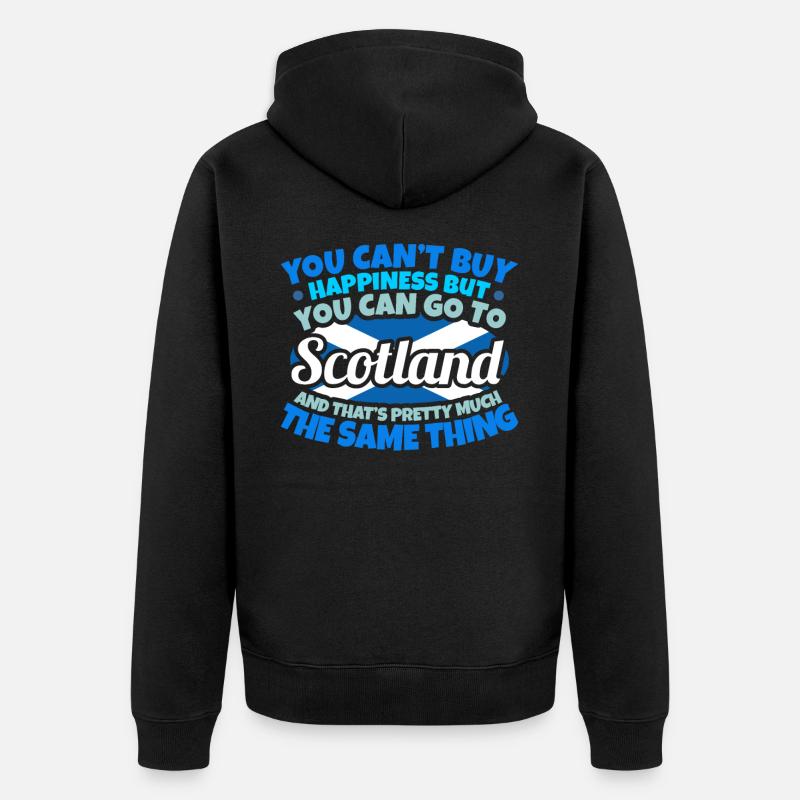 Écosse - Veste à capuche bio Premium Unisexe - noir