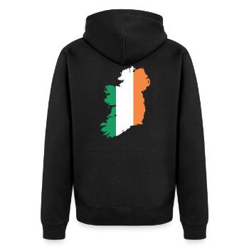 Irlande - Veste à capuche bio Premium Unisexe - noir - Dos - Nico (187cm)