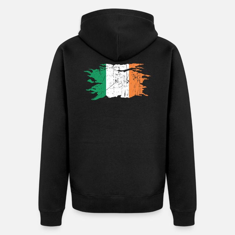 Irlande - Veste à capuche bio Premium Unisexe - noir