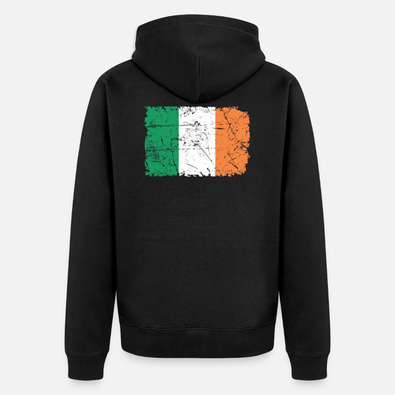 Irlande - Veste à capuche bio Premium Unisexe - noir