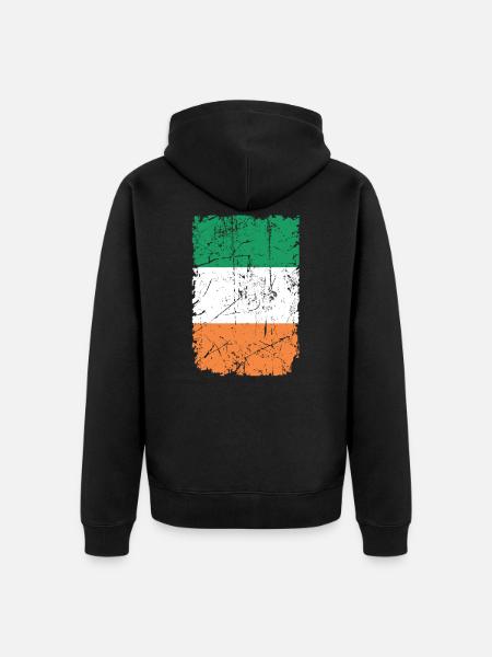 Irlande - Veste à capuche bio Premium Unisexe - noir