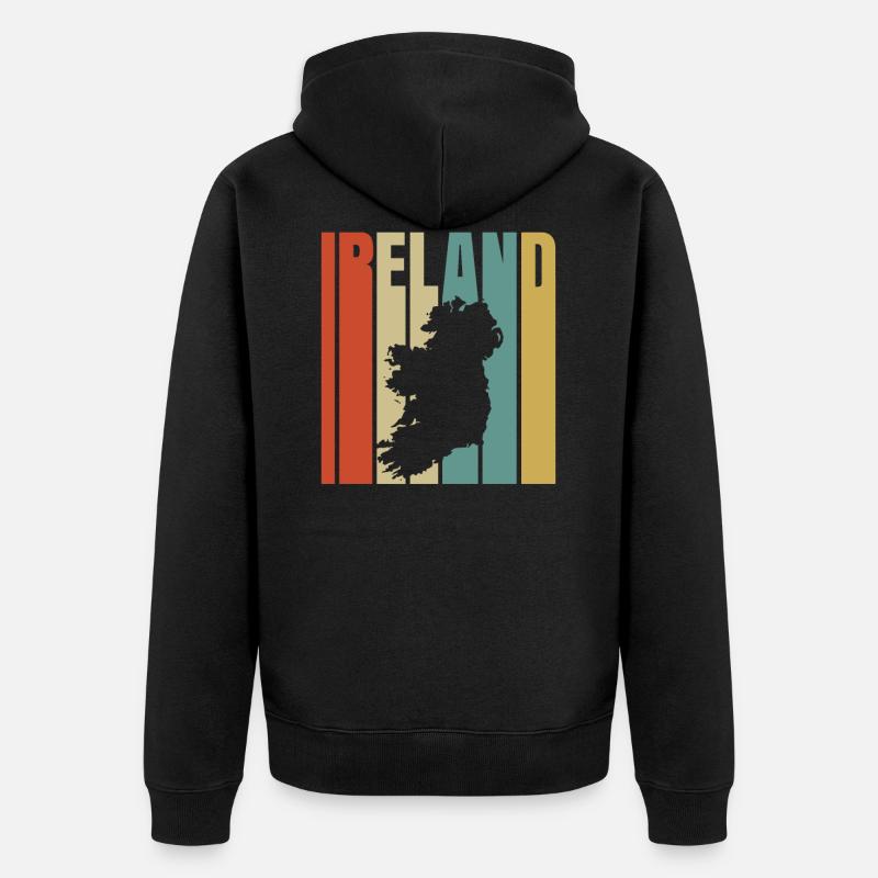 Irlande - Veste à capuche bio Premium Unisexe - noir