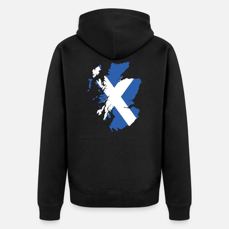 Écosse - Veste à capuche bio Premium Unisexe - noir