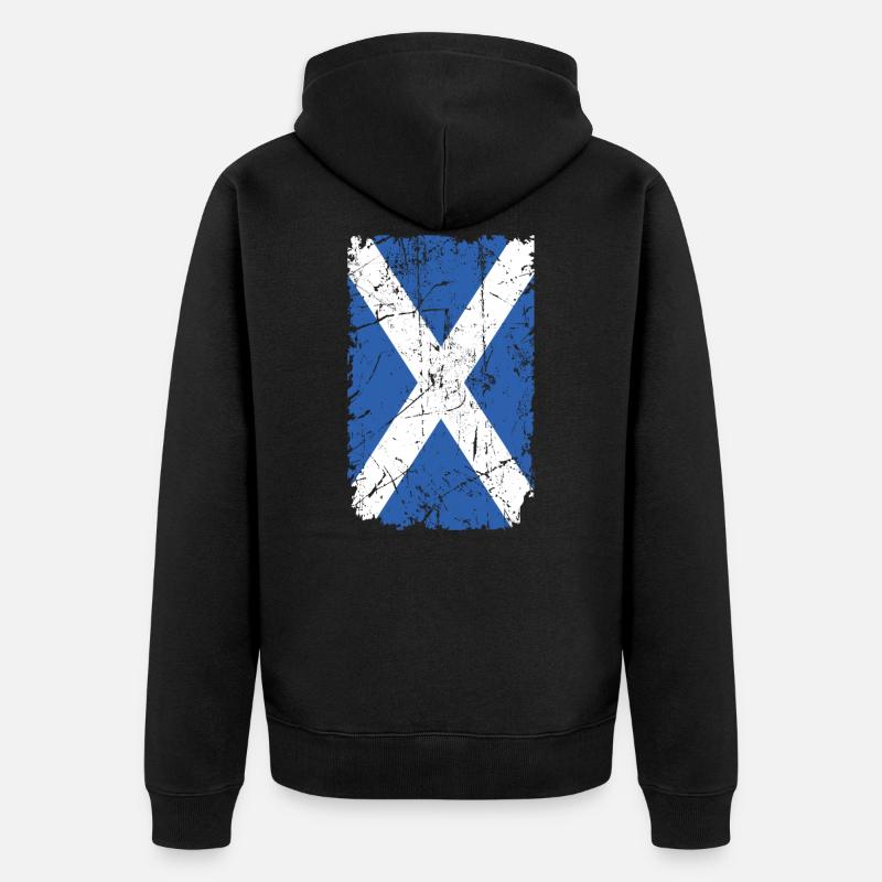 Écosse - Veste à capuche bio Premium Unisexe - noir