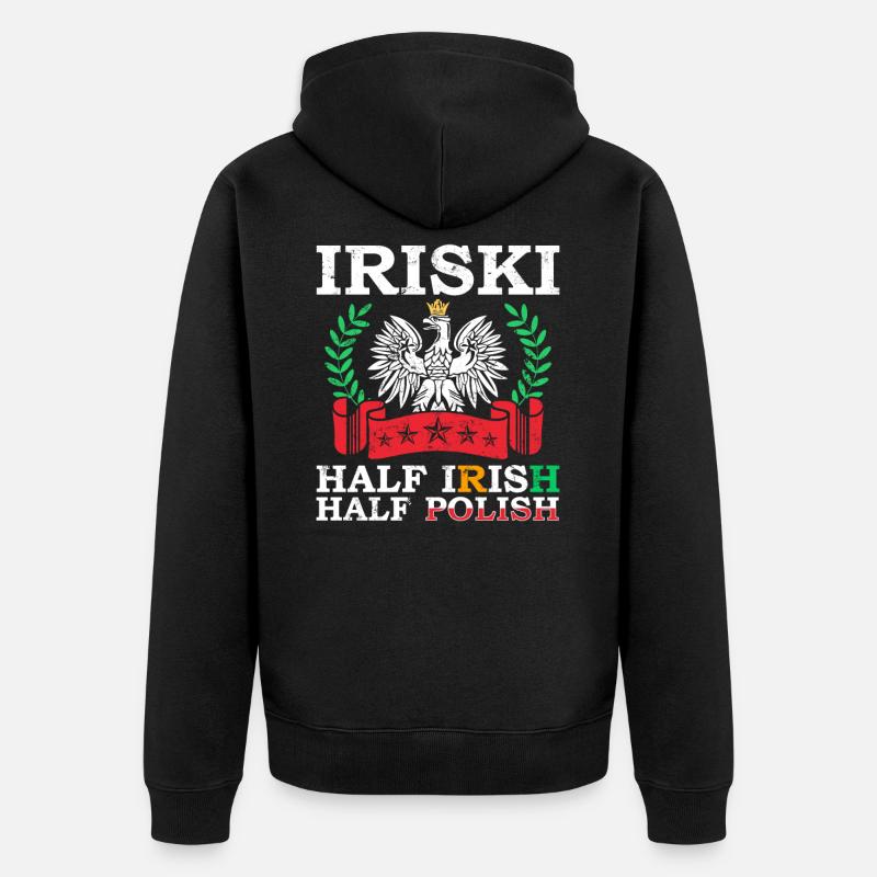 Irlande - Veste à capuche bio Premium Unisexe - noir