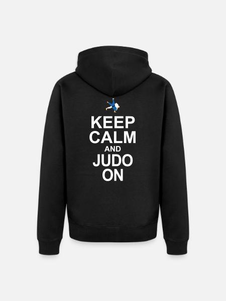 judo - Veste à capuche bio Premium Unisexe - noir