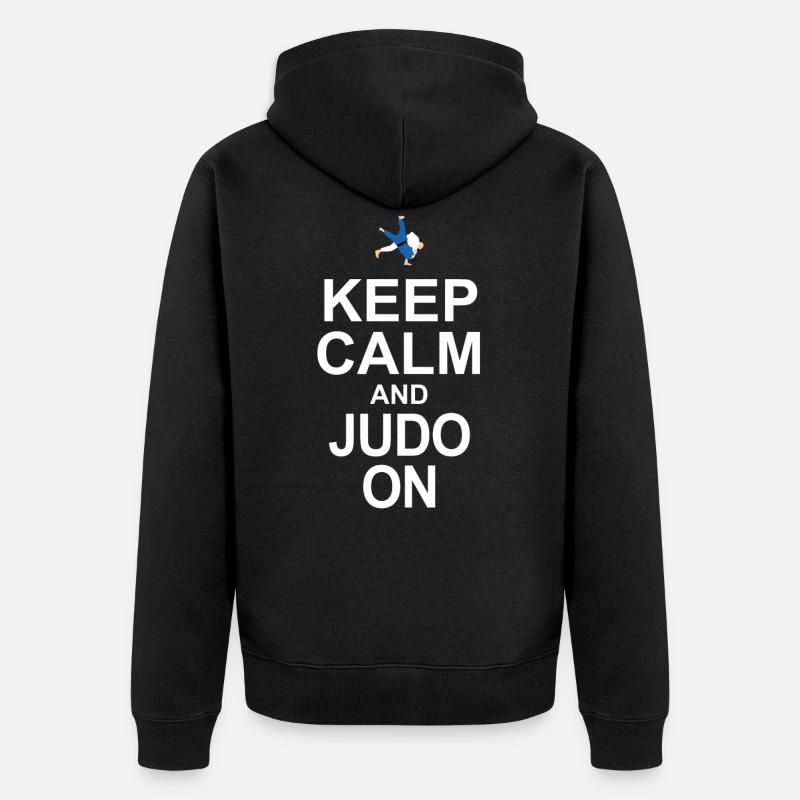 Judo - Unisex Premium Bio Zip Hoodie - Schwarz