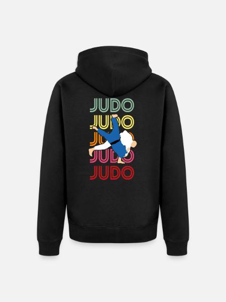 Judo - Unisex Premium Bio Zip Hoodie - Schwarz