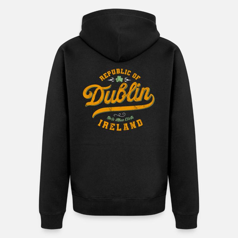 Dublin - Veste à capuche bio Premium Unisexe - noir