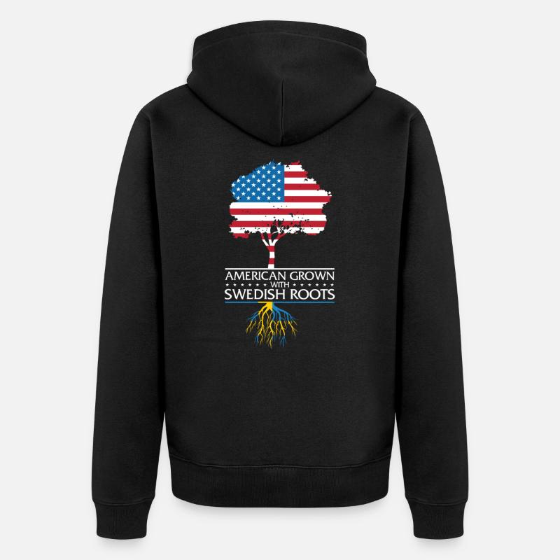 Suède - Veste à capuche bio Premium Unisexe - noir