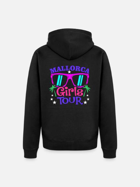 Mallorca - Unisex Premium Organic Zip Hoodie - black