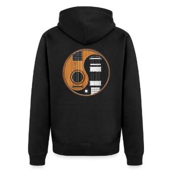 guitare - Veste à capuche bio Premium Unisexe - noir - Dos - Nico (187cm)