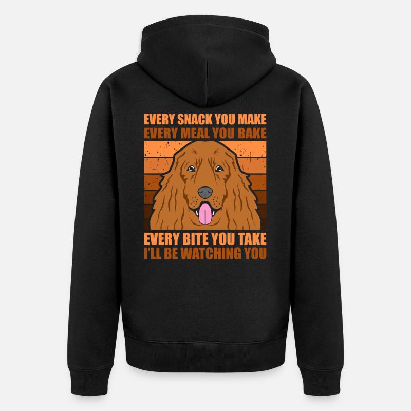 Cocker Spaniel - Veste à capuche bio Premium Unisexe - noir