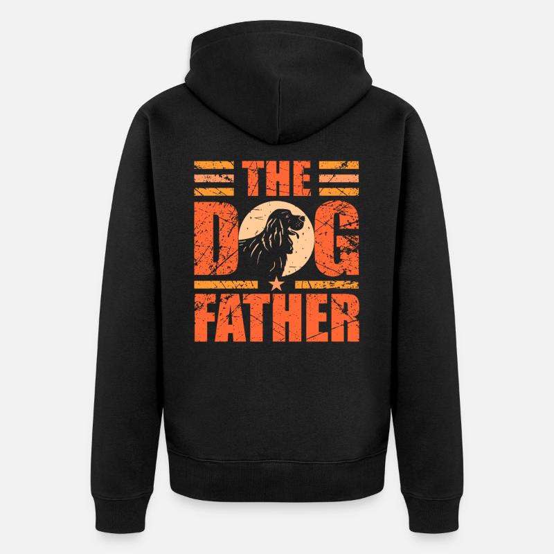 Cocker Spaniel - Veste à capuche bio Premium Unisexe - noir