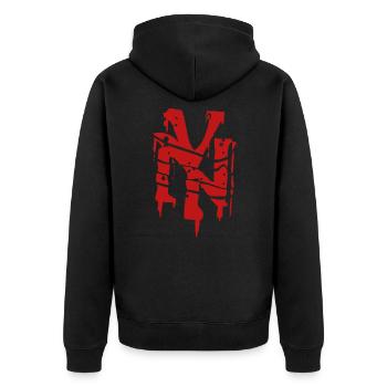 New York - Veste à capuche bio Premium Unisexe - noir - Dos - Nico (187cm)