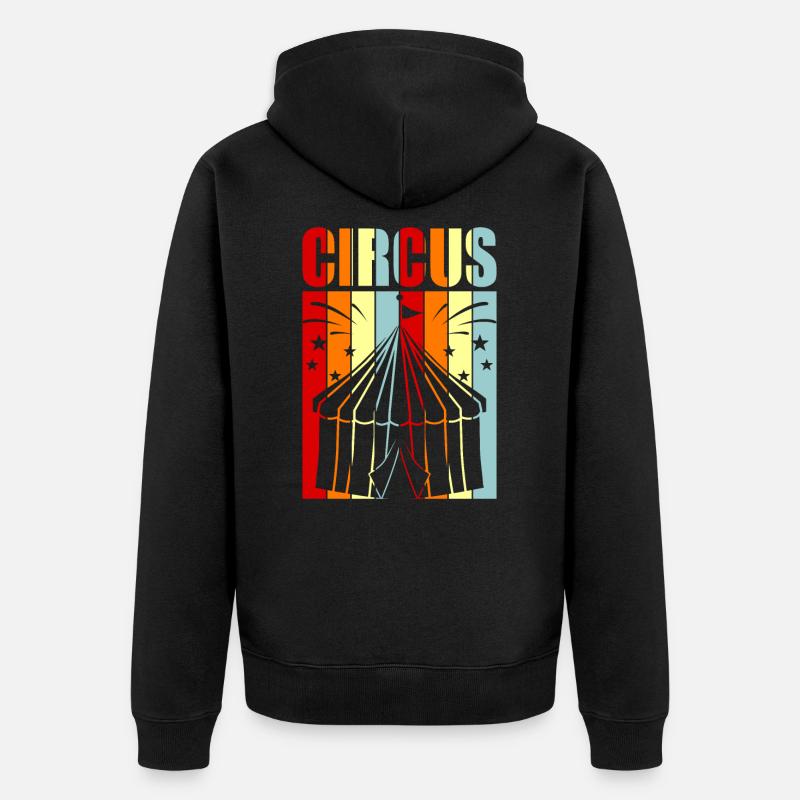 cirque - Veste à capuche bio Premium Unisexe - noir