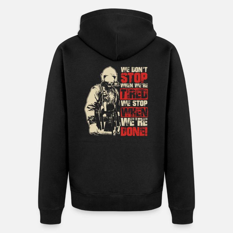 Pompier pompier - Veste à capuche bio Premium Unisexe - noir