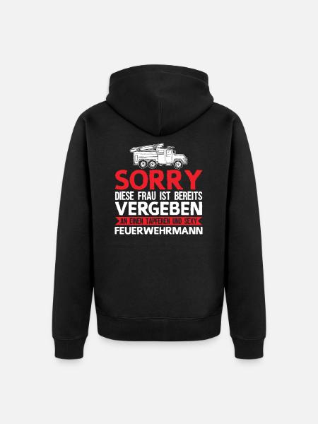 Firefighter Firefighter Gift - Unisex Premium Organic Zip Hoodie - black