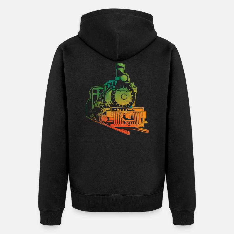 train - Veste à capuche bio Premium Unisexe - noir