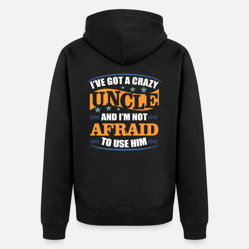 oncle - Veste à capuche bio Premium Unisexe - noir