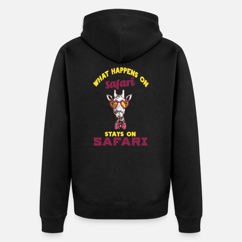 safari - Veste à capuche bio Premium Unisexe - noir