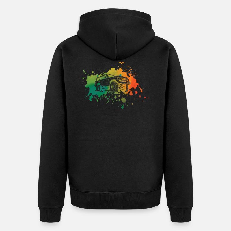 Auto - Unisex Premium Bio Zip Hoodie - Schwarz