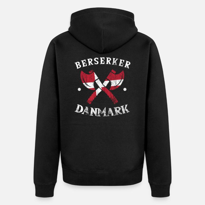 Danemark - Veste à capuche bio Premium Unisexe - noir
