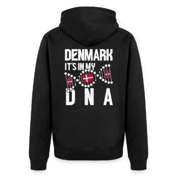 Danemark Danois Danois cadeau Copenhague - Veste à capuche bio Premium Unisexe - noir - Dos - Nico (187cm)
