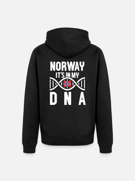 Norway - Unisex Premium Organic Zip Hoodie - black