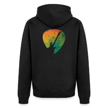 guitare - Veste à capuche bio Premium Unisexe - noir - Dos - Nico (187cm)