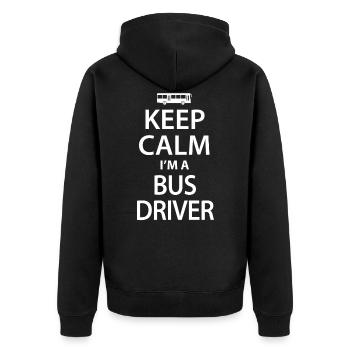 conducteur - Veste à capuche bio Premium Unisexe - noir - Dos - Nico (187cm)