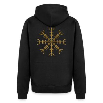 Vikings Vikings - Veste à capuche bio Premium Unisexe - noir - Dos - Nico (187cm)